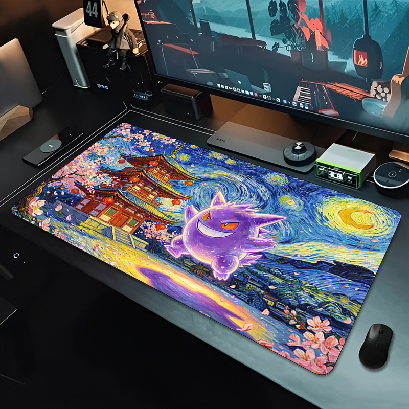 Gaming Accessories For Gaming Setup - Anime Mouse Pad Pokemon Gengar Professional