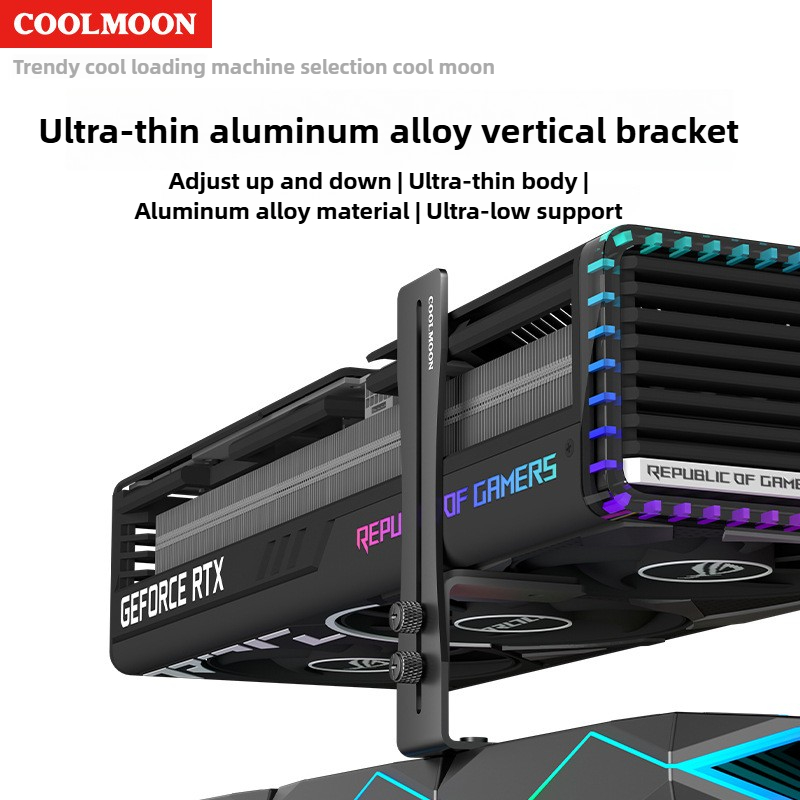 Vertical Gpu Bracket - Universal Aluminum GPU Brace Support Holder