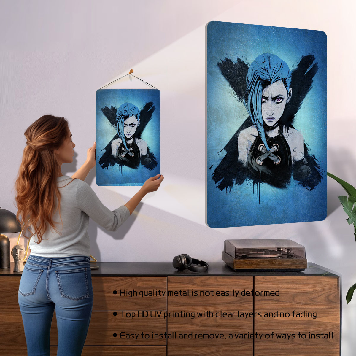 Jinx Graffiti Poster Arcane Ga - Jinx Gaming Accessories 리뷰 및 가격