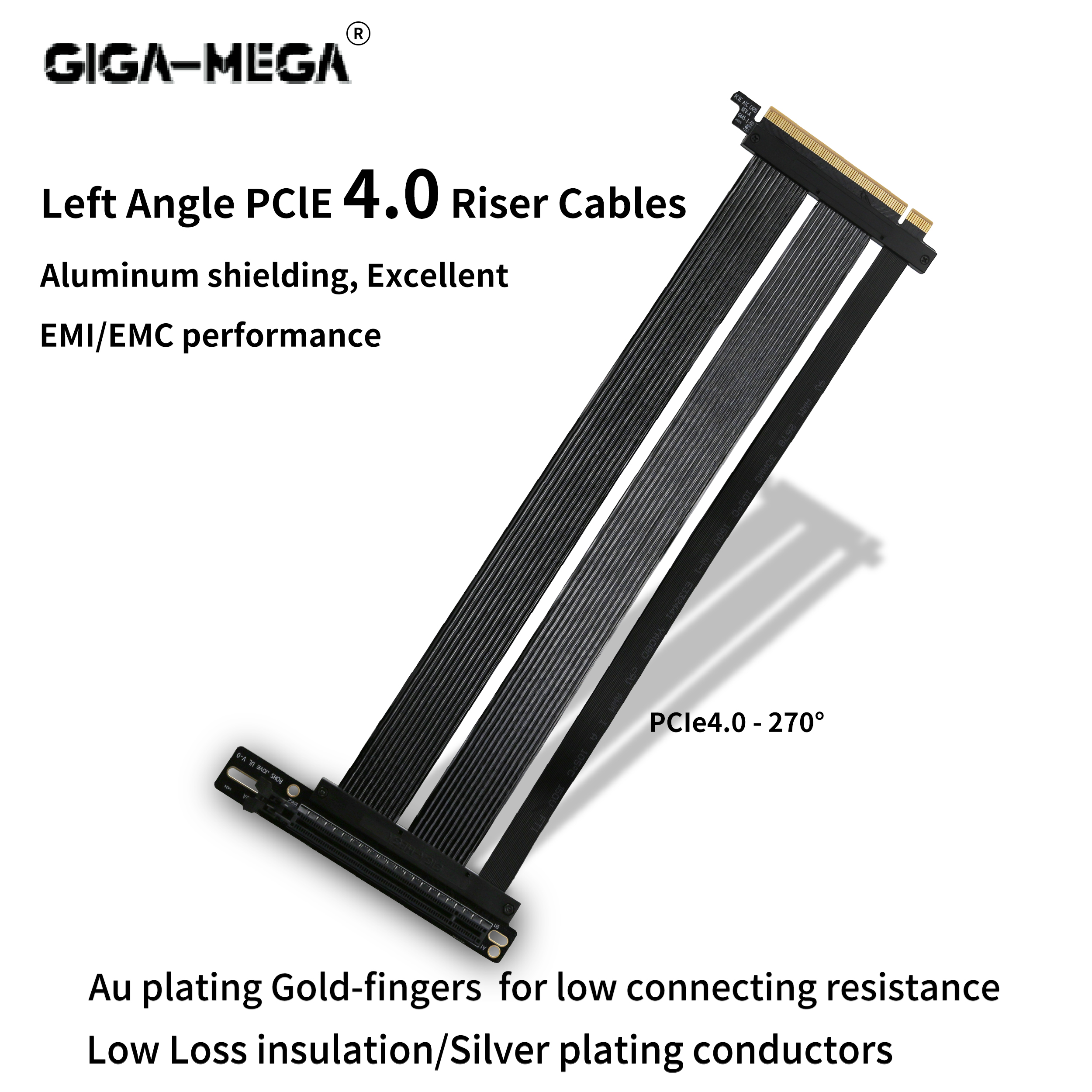 Left Angle PClE 4.0 Riser  cab - Vertical Gpu Bracket 리뷰 및 가격