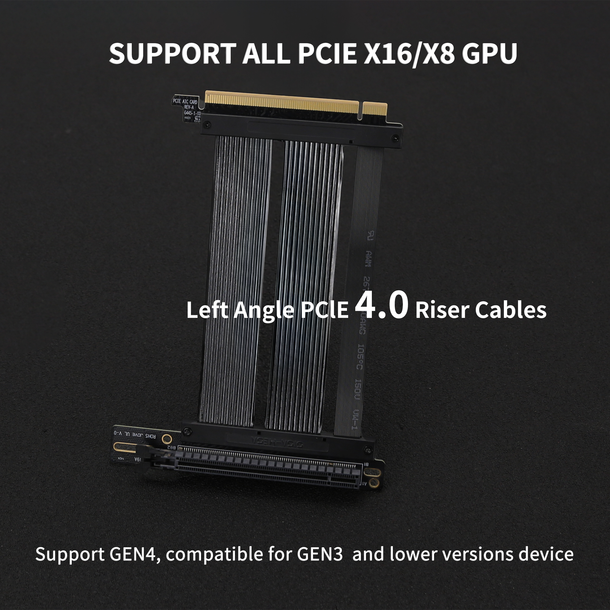 Left Angle PClE 4.0 Riser  cab - Vertical Gpu Bracket 리뷰 및 가격
