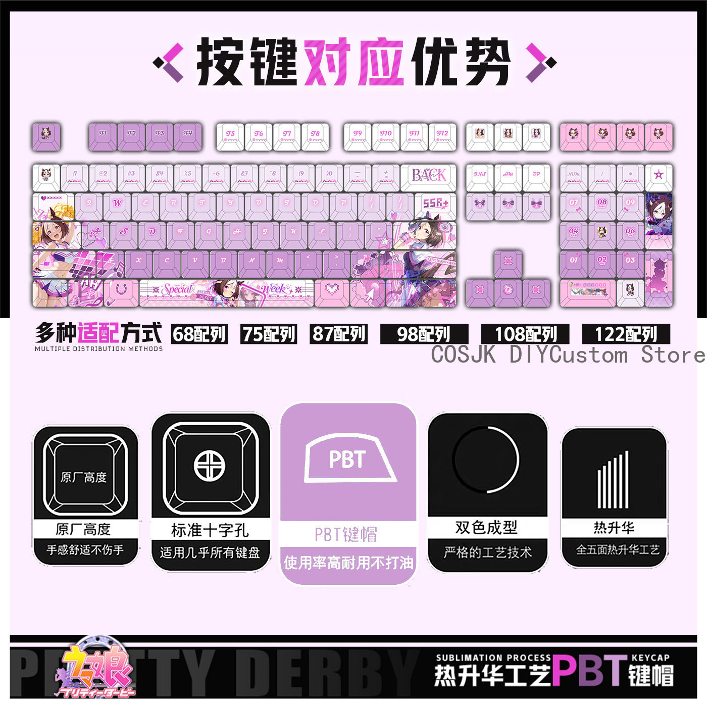 122 Keys Anime Umamusume: Pret - Gaming Accessories Gamestop 리뷰 및 가격