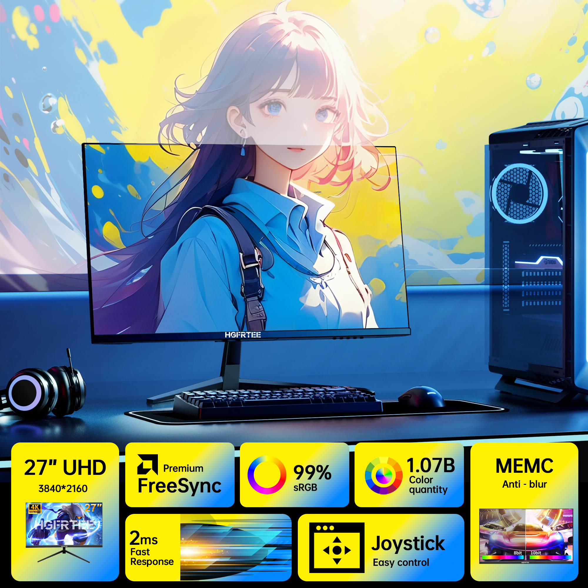 HGFRTEE 4K 27 Inch Monitor 384 - Monitor 144Hz 27Inch 리뷰 및 가격