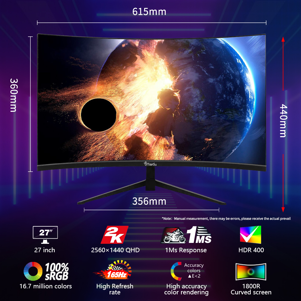 Tiansu monitor 27 inch 144Hz 2 - Monitor 144Hz 27Inch 리뷰 및 가격