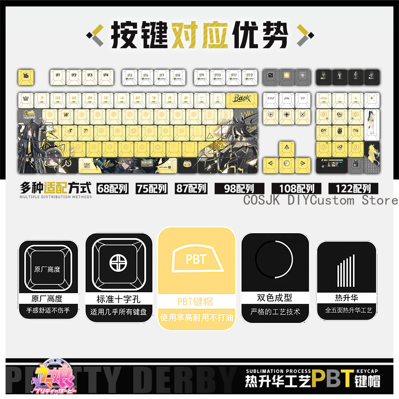 122 Keys Anime Umamusume: Pret - Gaming Accessories Gamestop 리뷰 및 가격