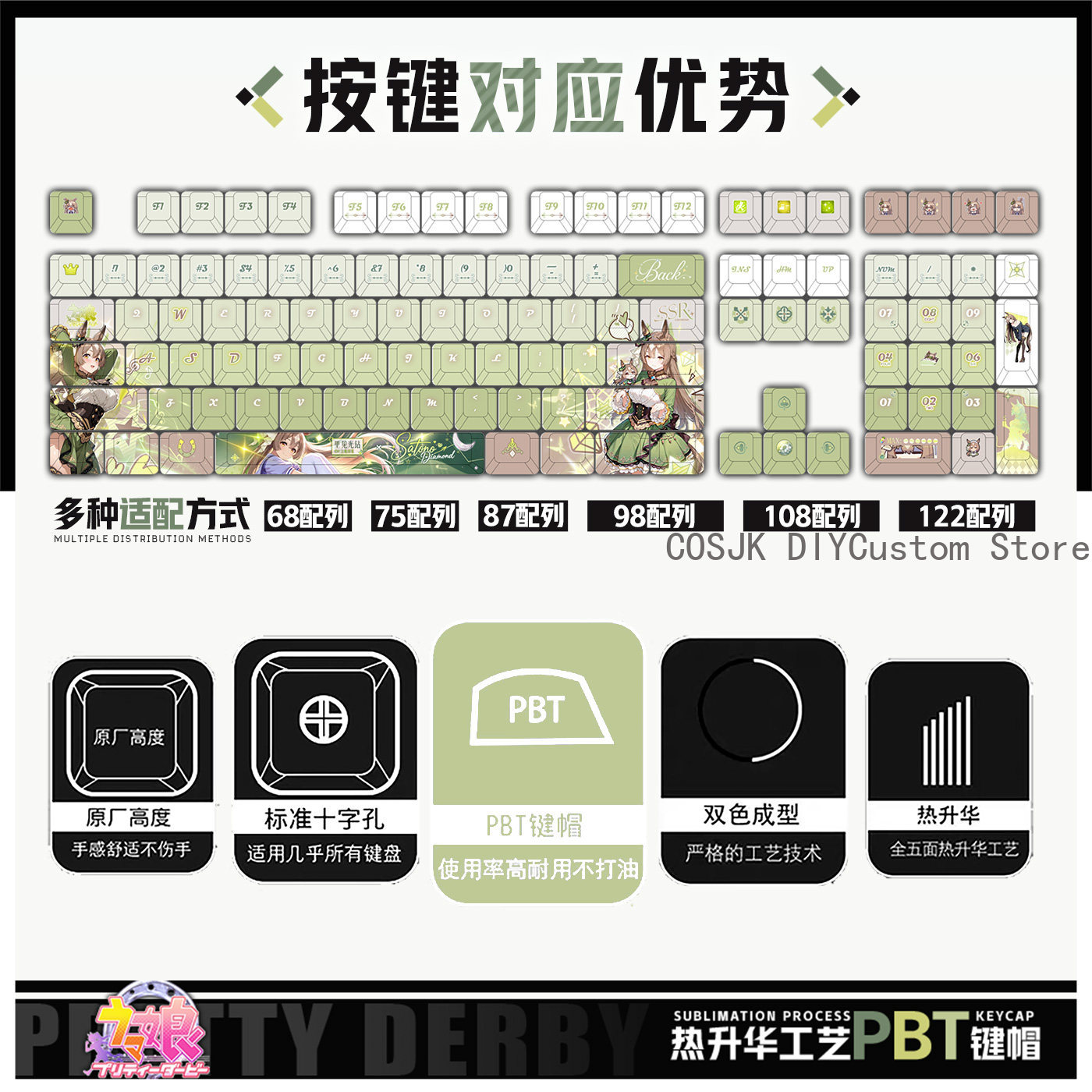 122 Keys Anime Umamusume: Pret - Gaming Accessories Gamestop 리뷰 및 가격