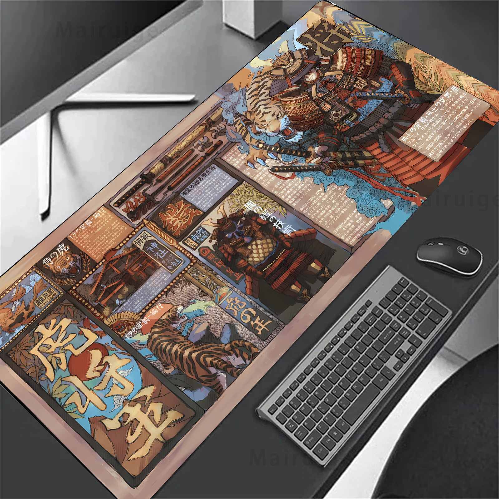 Large Mouse Pad Japanese Stree - Gaming Accessories For Pc Setup 리뷰 및 가격