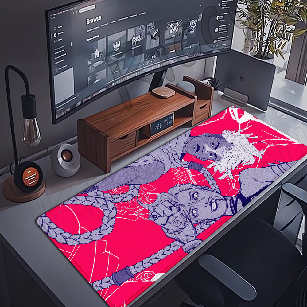 Hot Anime LOL Arcane Mousepad  - Jinx Gaming Accessories 리뷰 및 가격