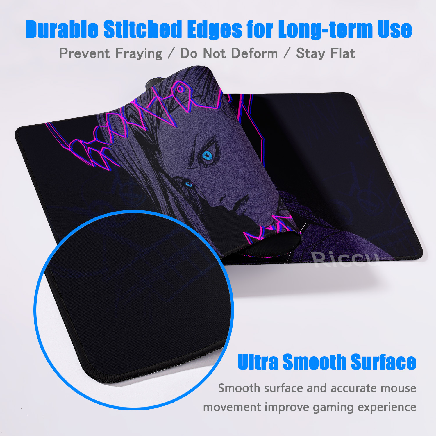 Hot Anime LOL Arcane Mousepad  - Jinx Gaming Accessories 리뷰 및 가격