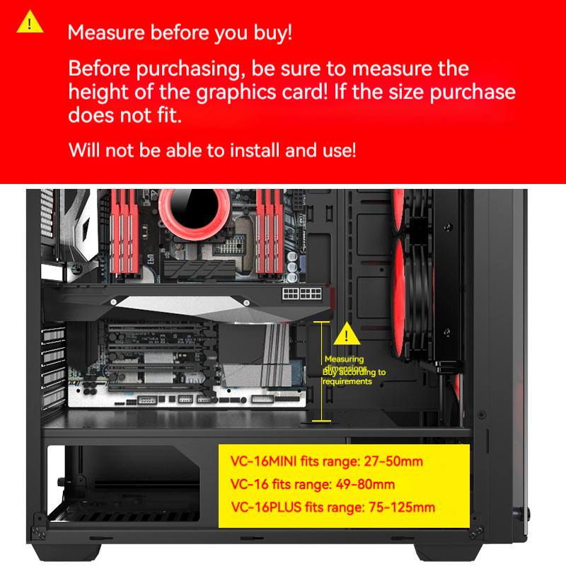 VC-16 Graphics Card GPU Holder - Vertical Gpu Bracket 리뷰 및 가격