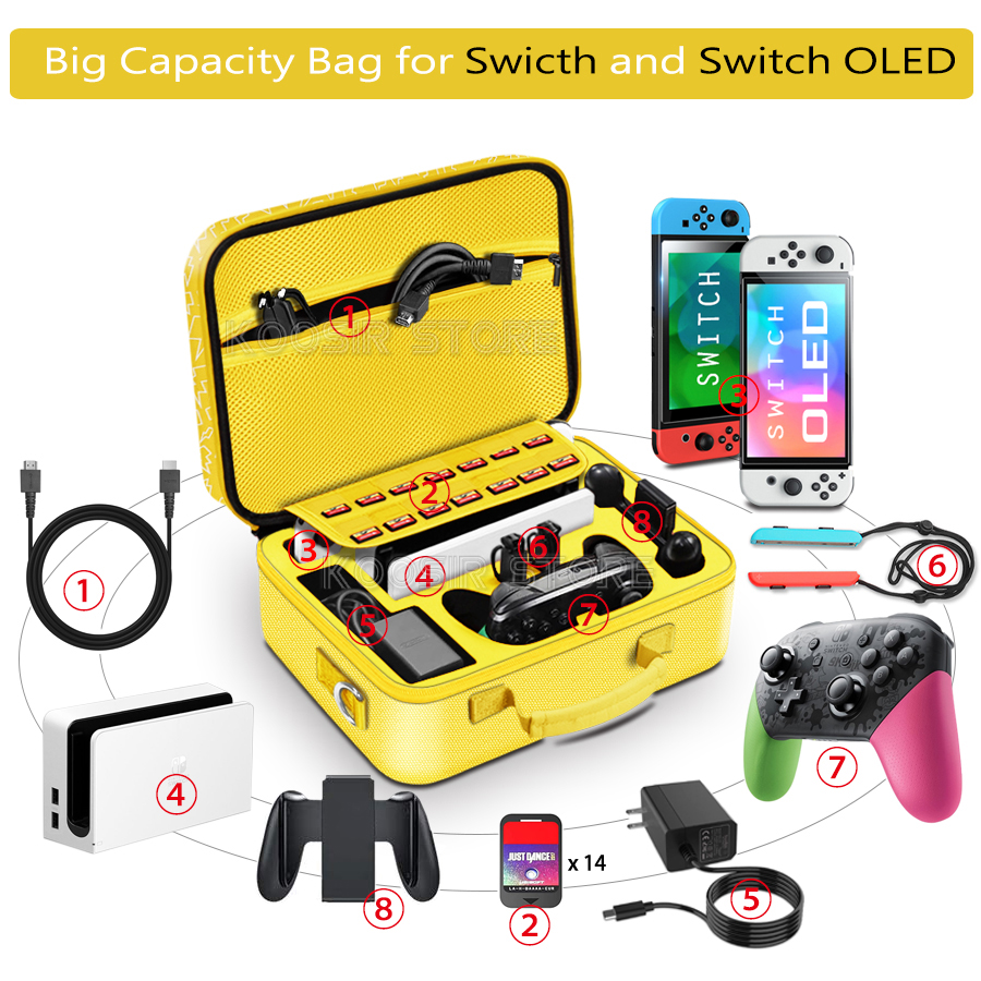 For Nintendo Switch OLED Acces - Gaming Accessories Box 리뷰 및 가격