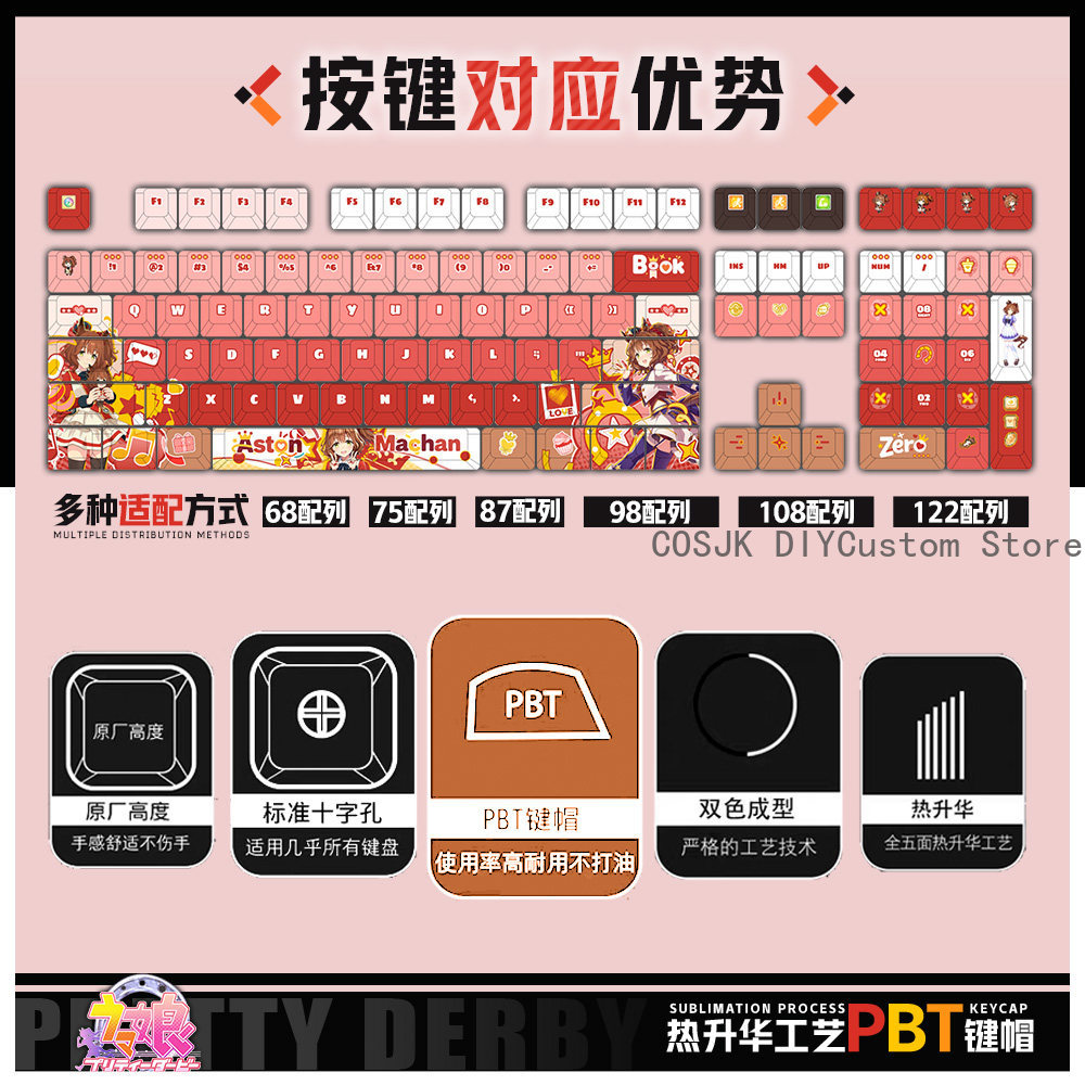 122 Keys Anime Umamusume: Pret - Gaming Accessories Gamestop 리뷰 및 가격
