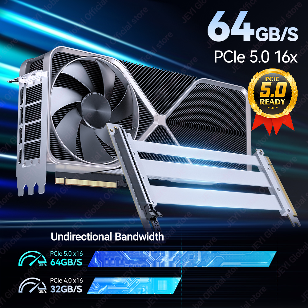 JEYI PCIe 5.0 X16 Riser Cable  - Vertical Gpu Bracket 리뷰 및 가격