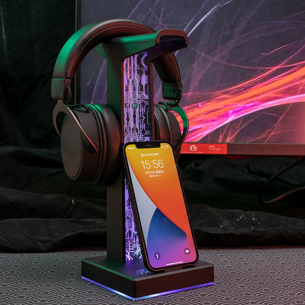 RGB Gaming Headphone Stand Dua - Gaming Accessories Sale 리뷰 및 가격
