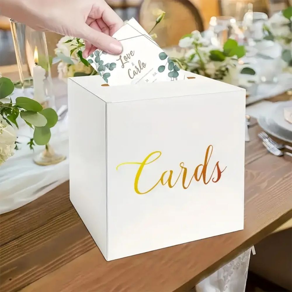 1set White Card Boxes Wedding  - Gaming Accessories Box 리뷰 및 가격