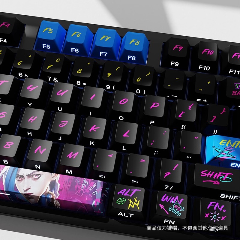 Arcane Theme Jinx Keycaps Cust - Jinx Gaming Accessories 리뷰 및 가격