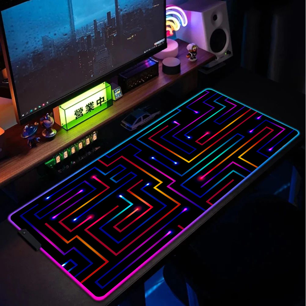 Xxl Mouse Pad 900x400 Neon Cir - Gaming Accessories For Pc Setup 리뷰 및 가격