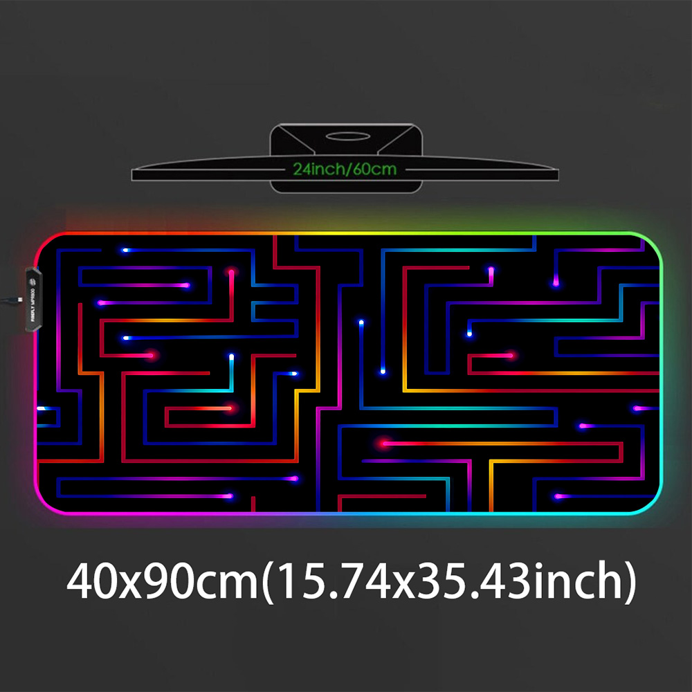 Xxl Mouse Pad 900x400 Neon Cir - Gaming Accessories For Pc Setup 리뷰 및 가격