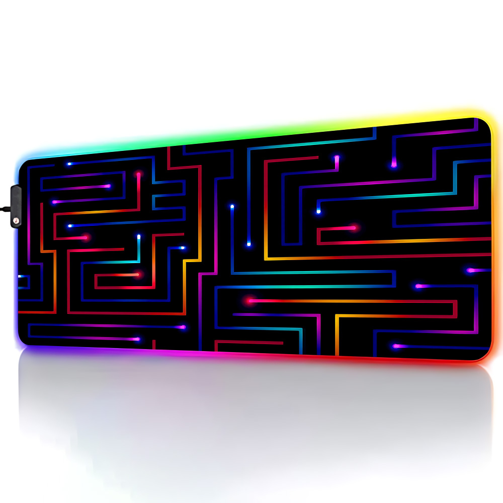 Xxl Mouse Pad 900x400 Neon Cir - Gaming Accessories For Pc Setup 리뷰 및 가격